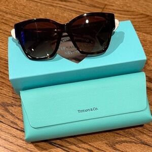 Tiffany & Co. Black and Silver Sunglasses tf4216